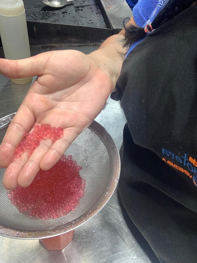 Caviar de frutas — gastronomía molecular